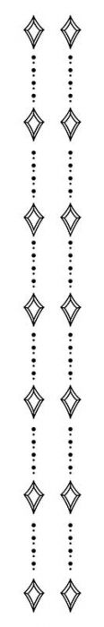 Diamond Spine Temporary Tattoo