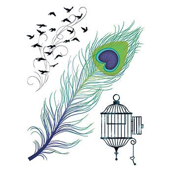Free Bird Temporary Tattoo