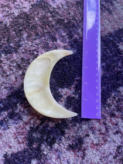 Green Onyx Moon Shaped Dish