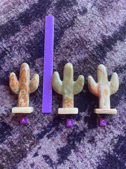 Green Onyx Saguaro Cactus