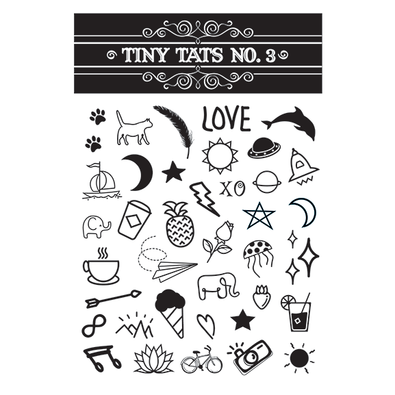 Tiny Tats No. 3 Temporary Tattoos