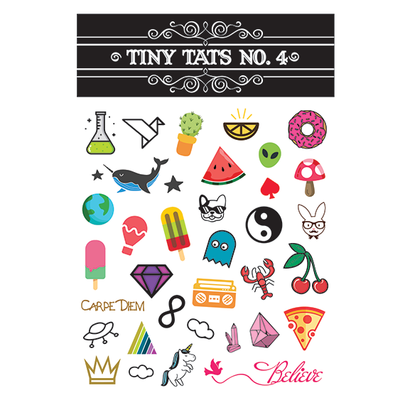 Tiny Tats No. 4 Temporary Tattoos