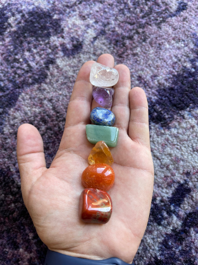 7 Chakra Tumbled Stones Set