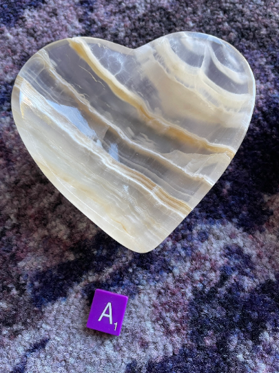 Amber Onyx Heart Dish