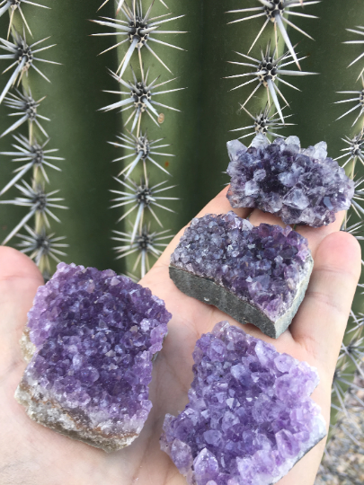 Amethyst Druzy Clusters