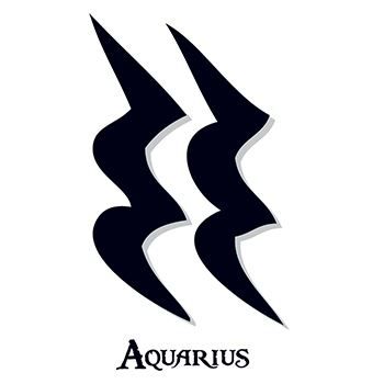 Aquarius Zodiac Temporary Tattoo