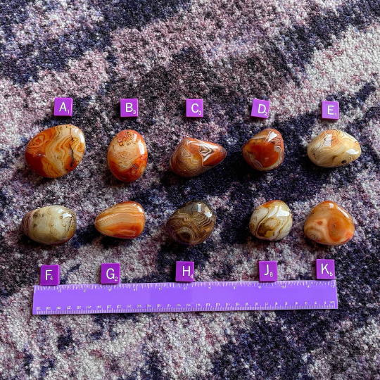 Carnelian Palm Stones