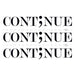 Text temporary tattoo of "CONT;NUE" as part of the semicolon suicide awareness movement; temporary tattoo. 