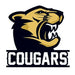 Mean looking mountain lion with text "COURGARS" below it; temporary tattoo. 