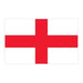 Flag of England. Red cross on white flag, oriented landscape; temporary tattoo. 