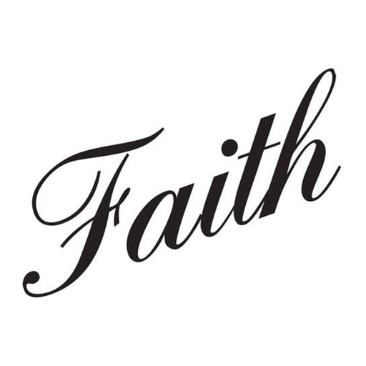 faith cursive tattoo font