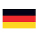 German flag, black, red, and gold bars arranged horizontally, top down; temporary tattoo. 