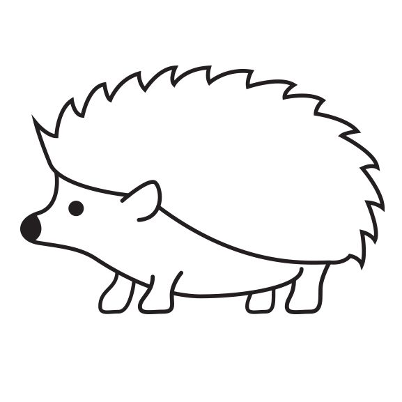Hedgehog Temporary Tattoo