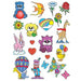 Twenty bright and colorful kids temporary tattoos. 