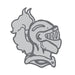 Grey knight armor head temporary tattoo. 