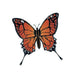 Realistic looking monarch butterfly temporary tattoo. 
