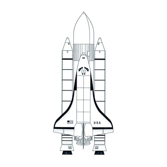 NASA Space Shuttle Sleeve Temporary Tattoo