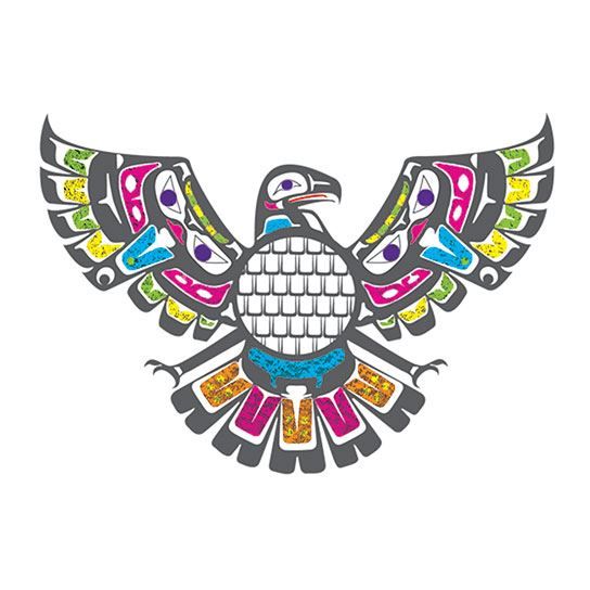 Pacific Northwest Eagle Temporary Tattoo