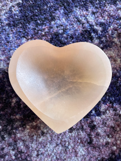 Selenite Heart Charging Bowl