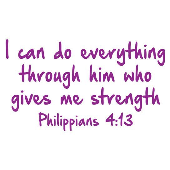 Philippians 4:13 Verse Temporary Tattoo