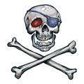 Pirate Skull And Crossbones Temporary Tattoo