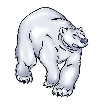Polar Bear Temporary Tattoo