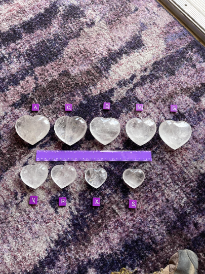 Quartz Crystal Heart Stone