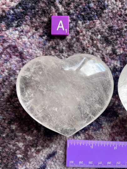 Quartz Crystal Heart Stone