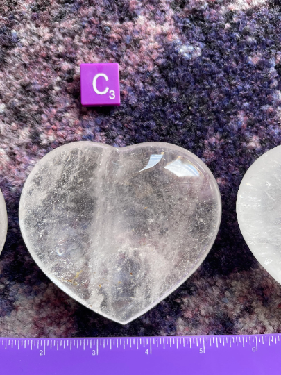 Quartz Crystal Heart Stone