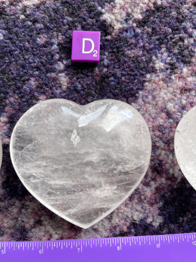 Quartz Crystal Heart Stone