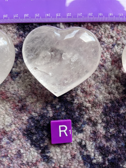Quartz Crystal Heart Stone
