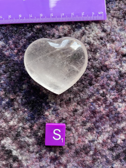 Quartz Crystal Heart Stone