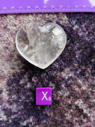 Quartz Crystal Heart Stone