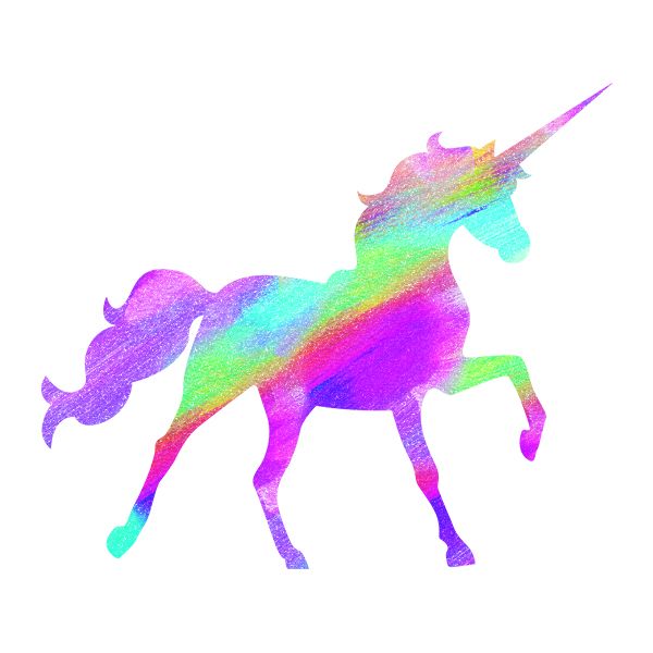 Rainbow Glitter Unicorn Temporary Tattoo