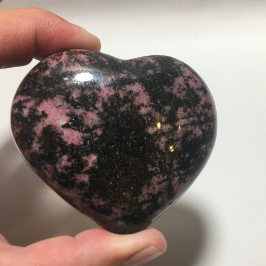 Rhondonite Heart Stone