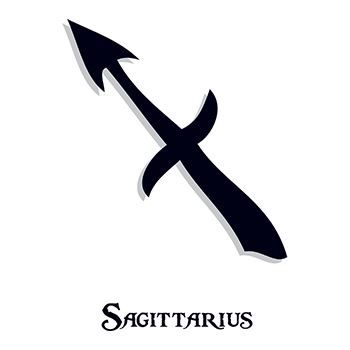 Sagittarius Zodiac Temporary Tattoo