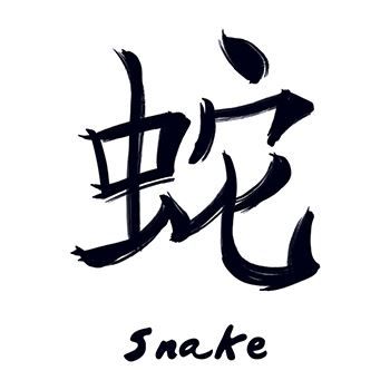 Snake Chinese Zodiac Temporary Tattoo