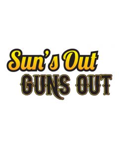 Sun's Out Guns Out Temporary Tattoo