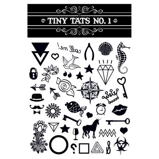 Tiny Tats No. 1 Temporary Tattoos