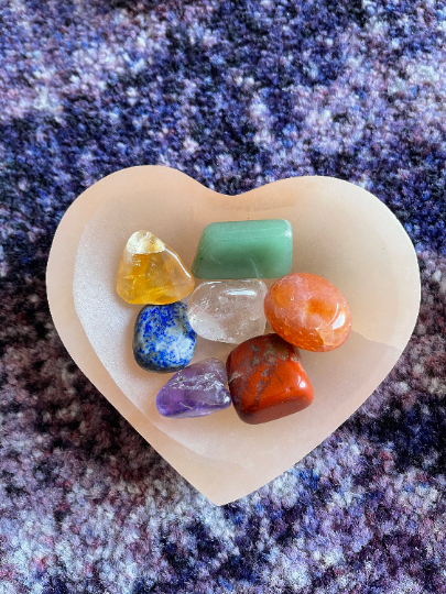 Selenite Heart Charging Bowl