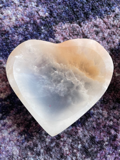 Selenite Heart Charging Bowl