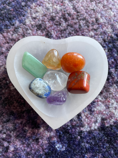 Selenite Heart Charging Bowl