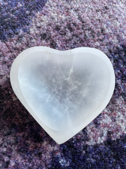 Selenite Heart Charging Bowl