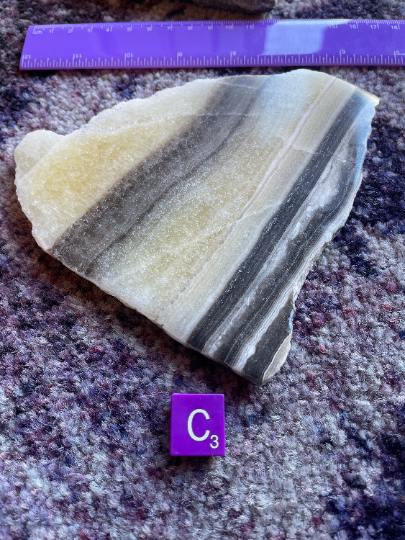 Zebra Calcite Slab